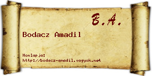 Bodacz Amadil névjegykártya